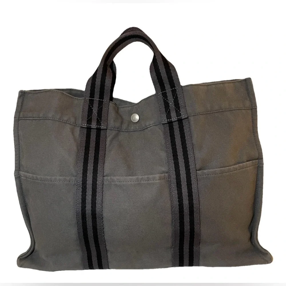 Hermes Gray Tote Bag